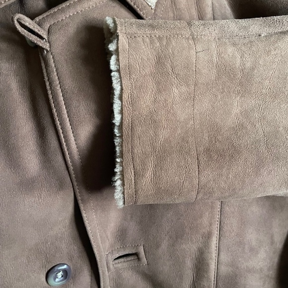 Vintage Mens Genuine Shearling Sheepskin Coat - Picture 11 of 12